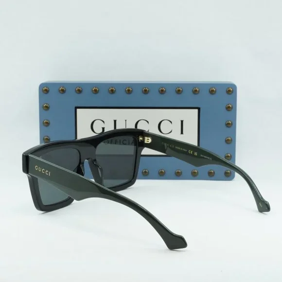 NEW GUCCI GG0962S 009 BLACK GREY SUNGLASSES - Picture 4 of 10